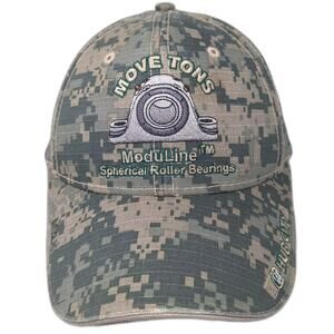 The MAX Hat Baseball Cap Green Gray Digital Camo Hub City Strapback OS Hat